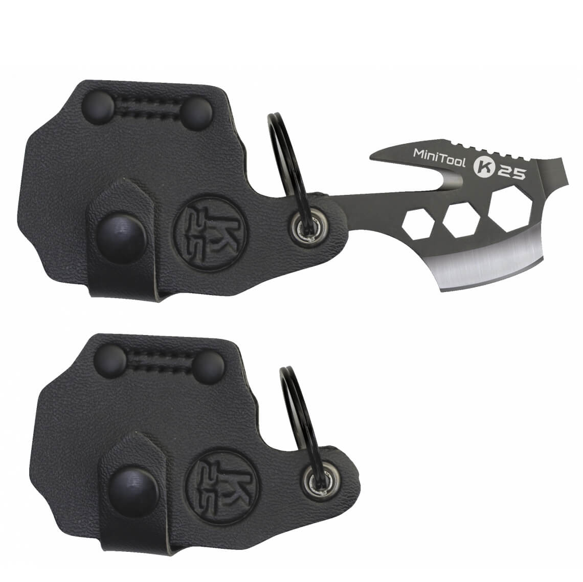 Minitool 6 usa K25 com lâmina de 2,6 cm e bainha em pele preta