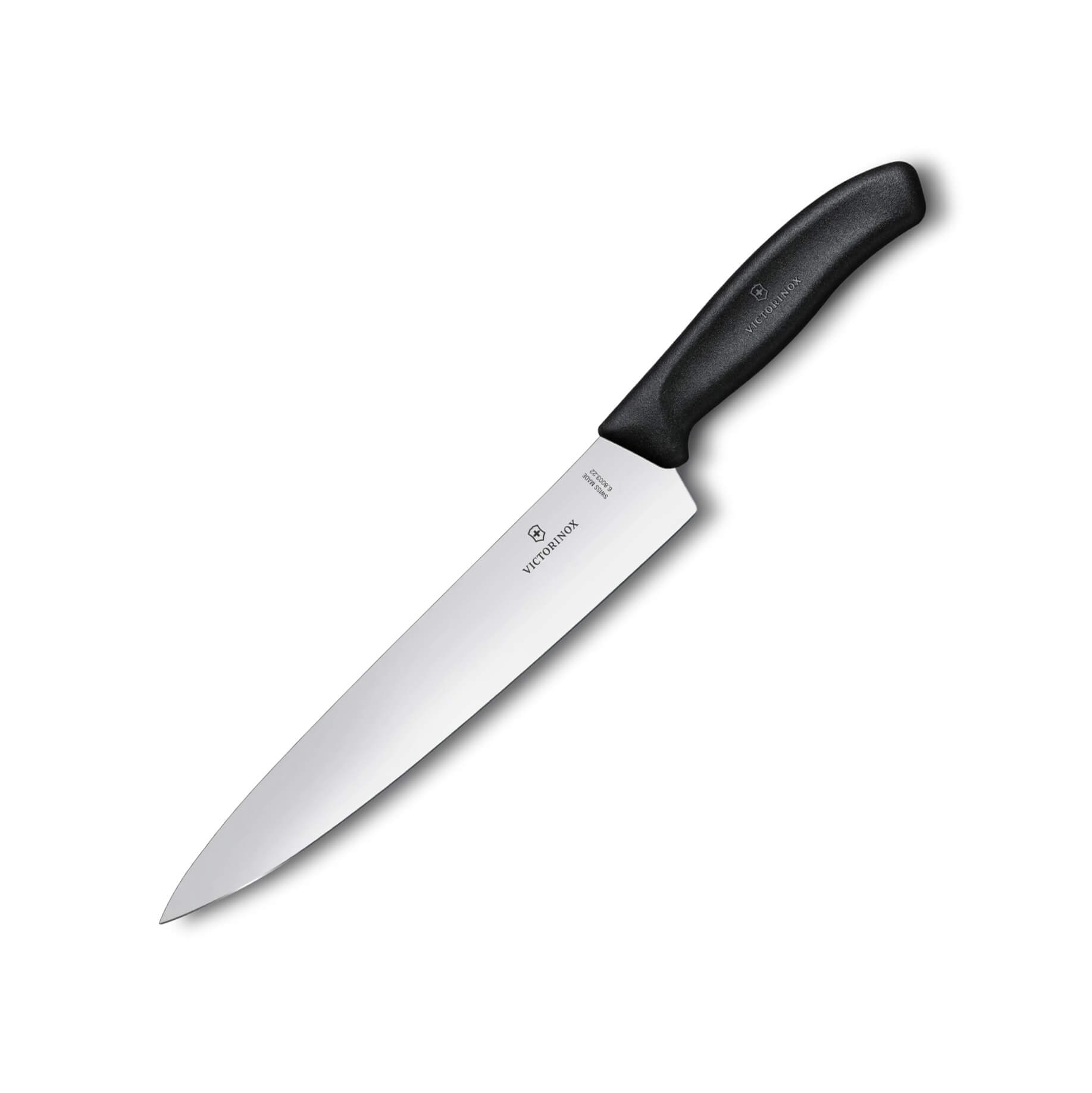 Couteau de chef Victorinox avec manche noir avec lame de 22 cm et...