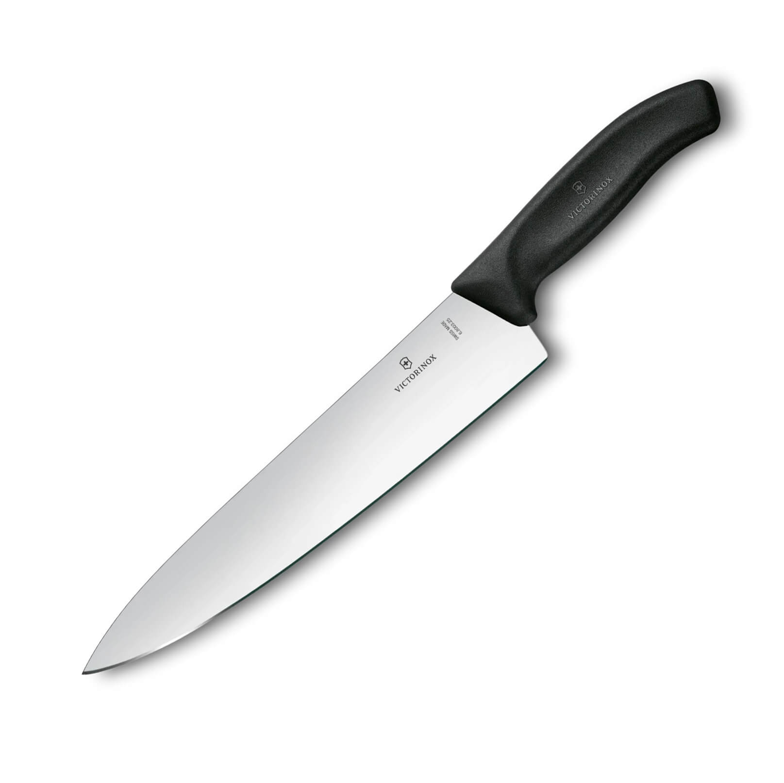 Couteau de chef Victorinox avec manche noir avec lame de 25 cm et...