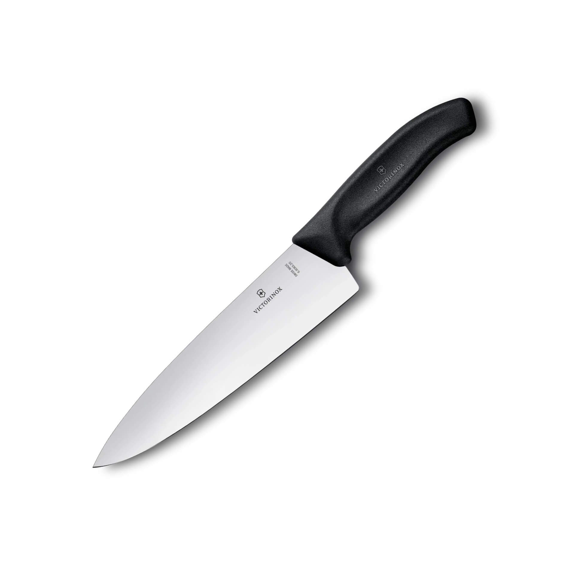 Victorinox Kochmesser mit schwarzem Griff, 20 cm glatter Schneide