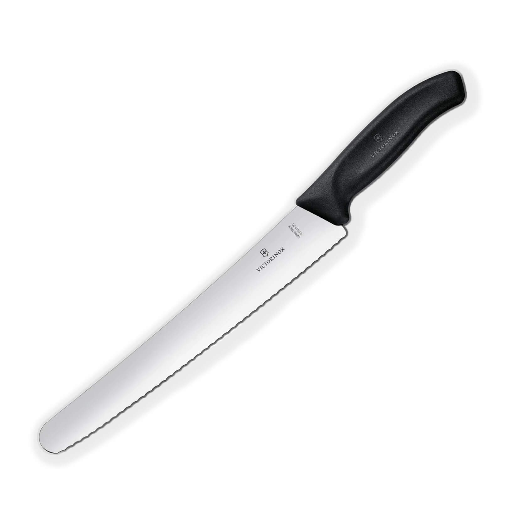 Cuchillo pastelero Victorinox de mango negro con hoja de 26 cm y ...