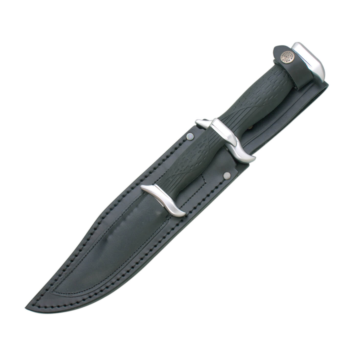 Kangourou avec deux couteaux Nieto Bowie Campestre avec une lame de 23 et 11 cm et un manche en forprene noir