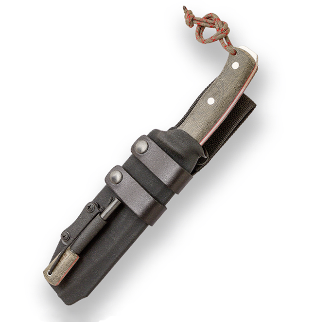 Couteau Joker Nomad 6.5 » avec étui Kydex et silex