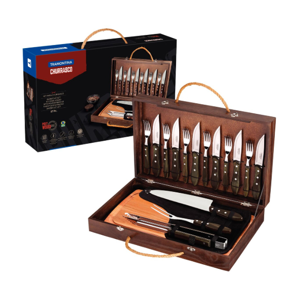 Tramontina 17-piece barbecue knives set