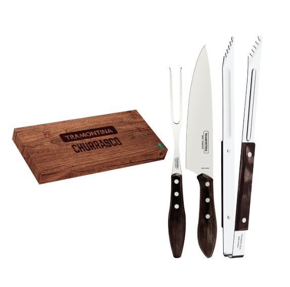 Tramontina 3 piece barbecue knives set