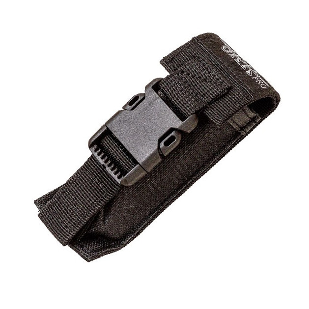 Navaja táctica JKR PRO con mango de aluminio engomado negro