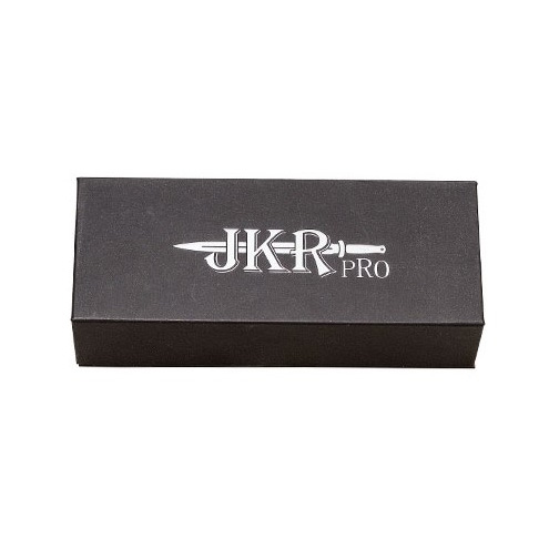 Navaja táctica JKR PRO con mango de aluminio engomado negro