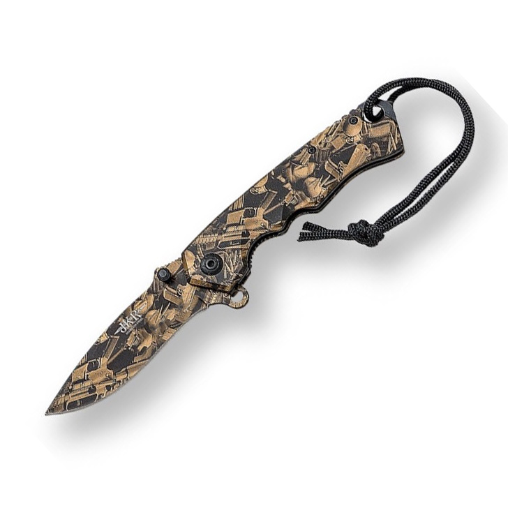 Feuerwaffenverziertes klappmesser mit 8,5 cm Klinge und Aluminium...