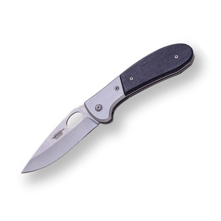 Sportmesser mit Pakkaholzgriff und 8,7 cm Klinge