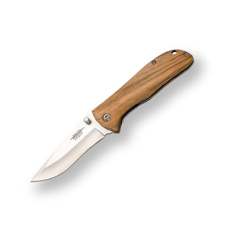 JKR Taschenmesser mit Zebraholzgriff und 7,5 cm Klinge