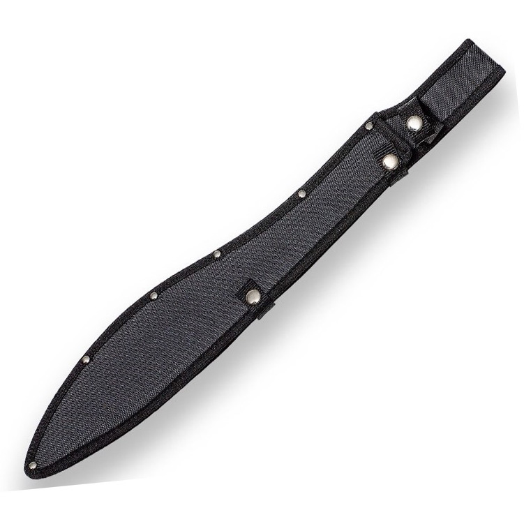 Kalahari JKR Machete mit 45 cm schwarzer Klinge und schwarzem Gummigriff
