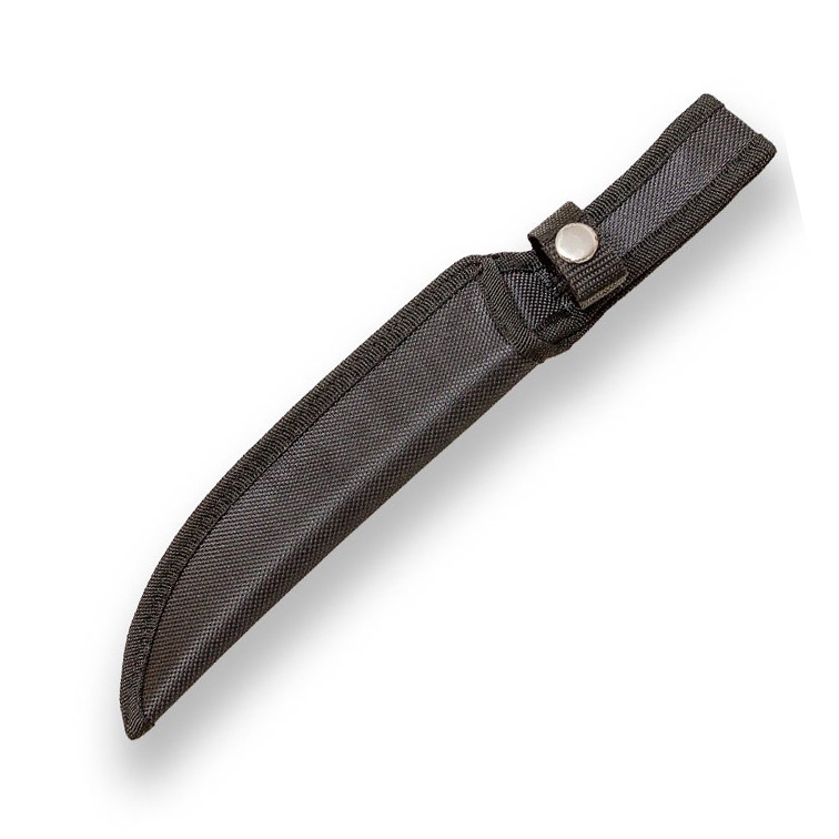 Cuchillo samurai con hoja tanto de 19 cm y puño de goma negra