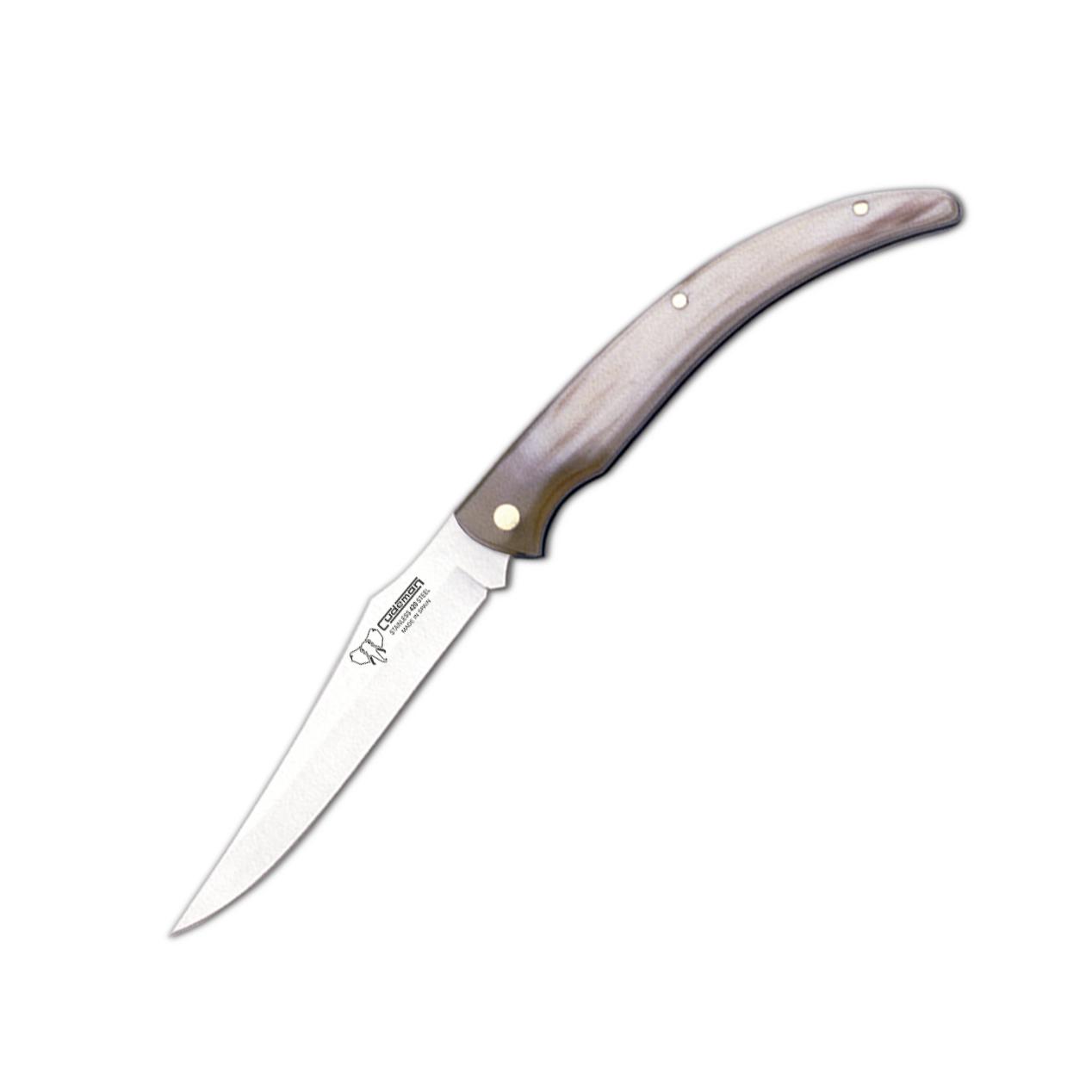 Cudeman Needle Jagdmesser. Griff aus Stierhorn. Inklusive Ledersc...