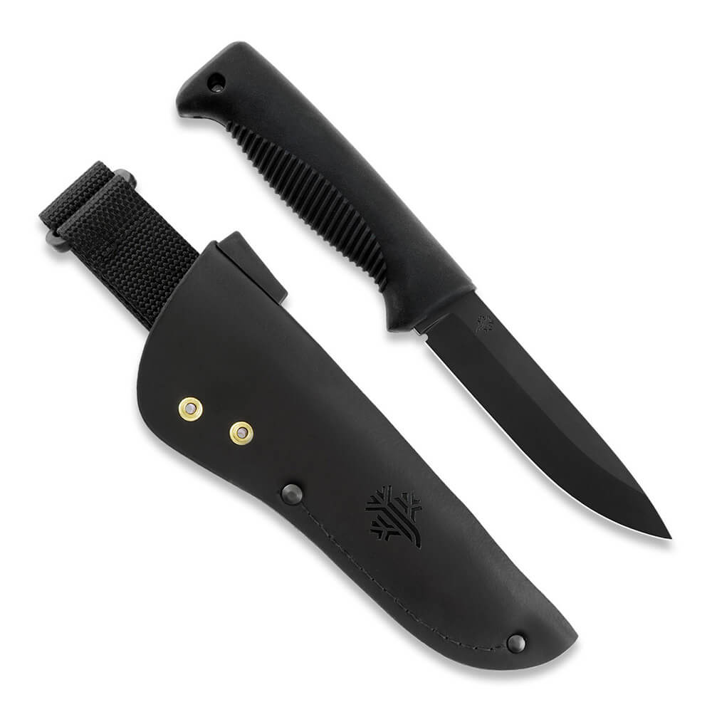 Cuchillo M07 Ranger Puukko con recubrimiento PTFE negro en la hoj...