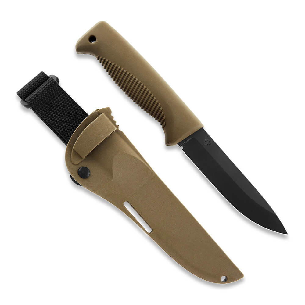Cuchillo M07 Ranger Puukko con recubrimiento PTFE negro en la hoj...