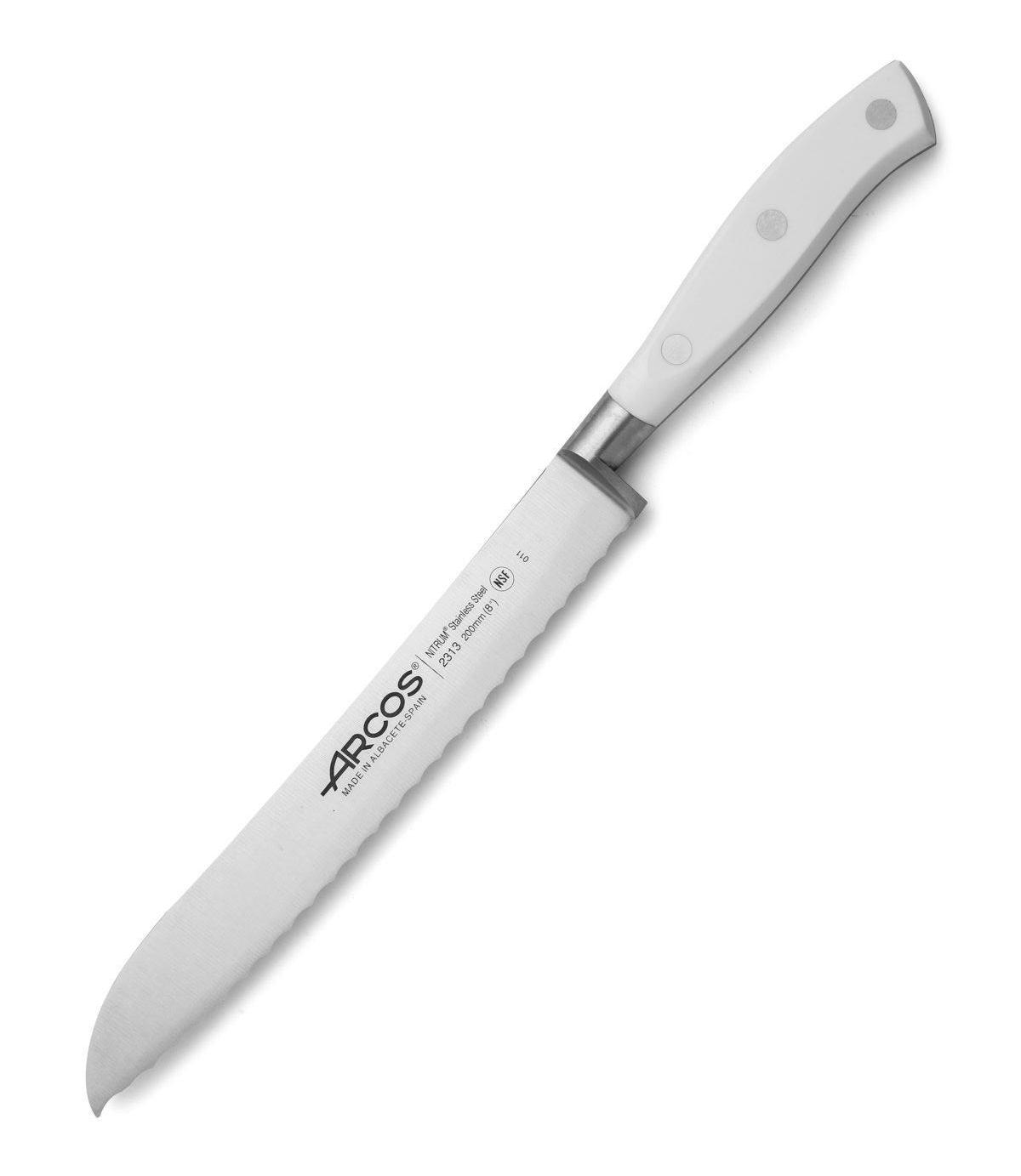 Brotmesser Arcos Riviera Weiß 20 cm