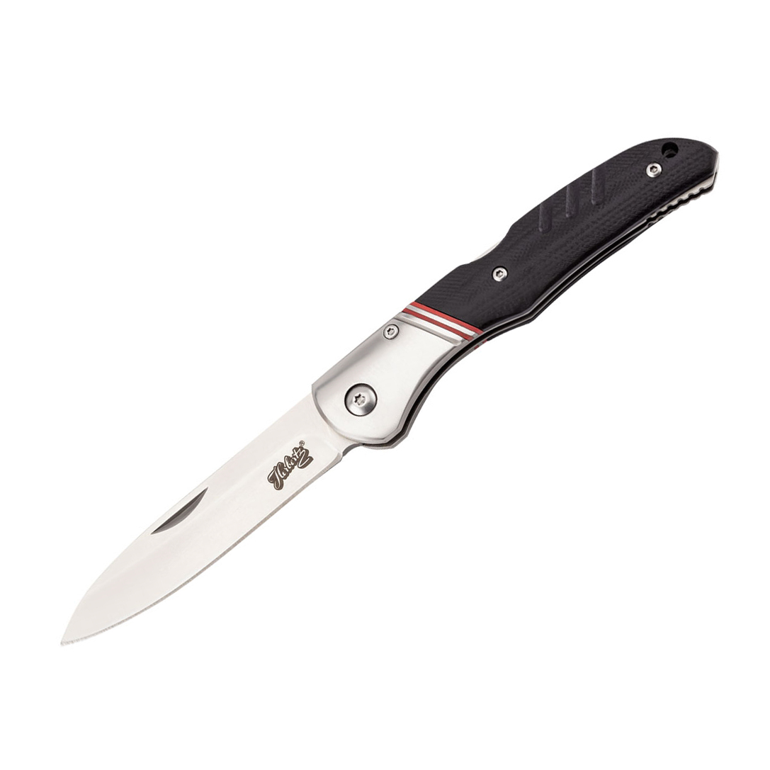 Herbertz pocket knife with 8.8 cm blade and black G-10 handle wit...