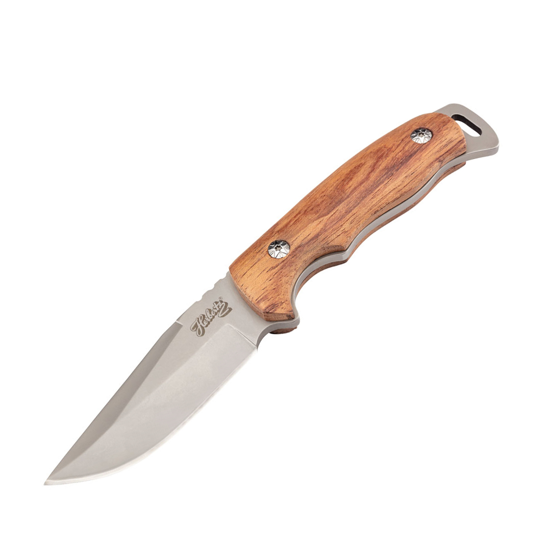 Couteau de chasse Herbertz avec manche en bois d'olivier et lame ...