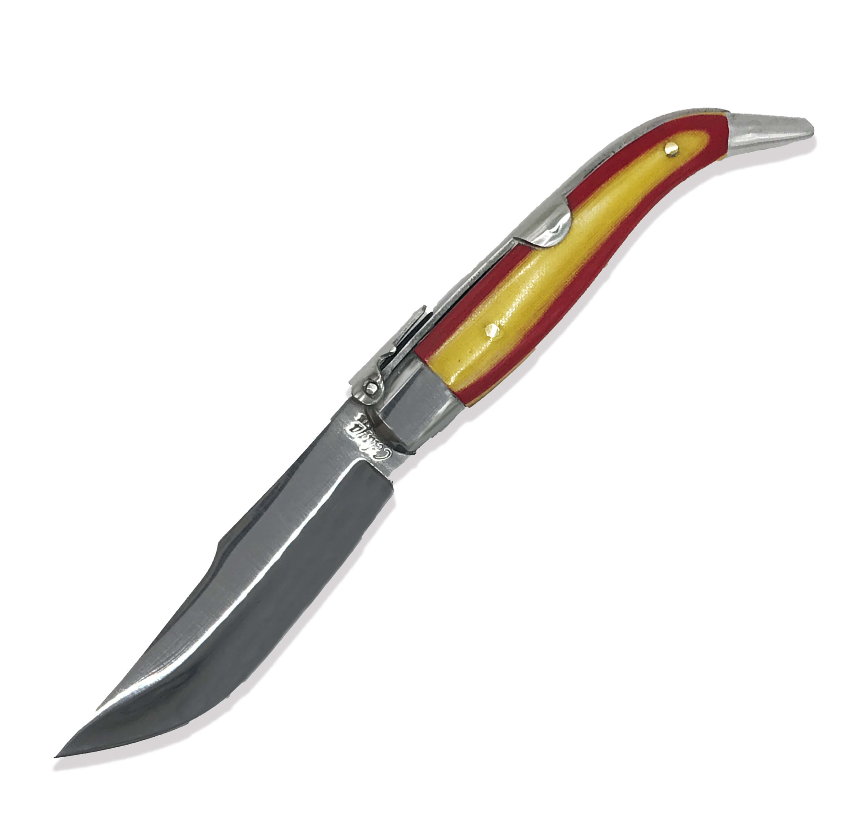 Celaya albaceteña Messer mit Micarta Griff mit der Flagge von Spa...