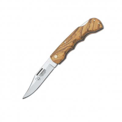 Cudeman Jagdtaschenmesser. Griff aus Olivenholz. Klinge 6,5 cm. I...