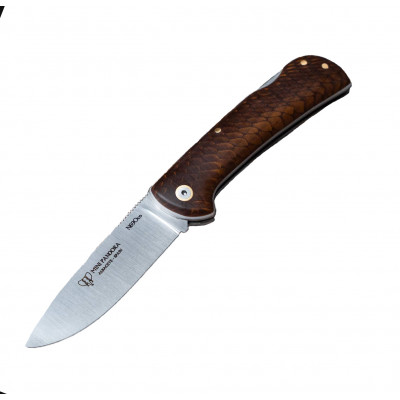 Cudeman Taschenmesser mit braunem Jumaholzgriff. Inklusive Leders...