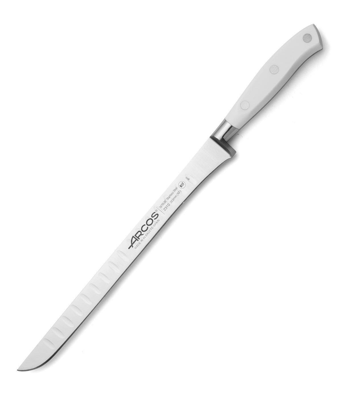 Arcos Riviera bianco Coltello da prosciutto a nido d'ape 25 cm