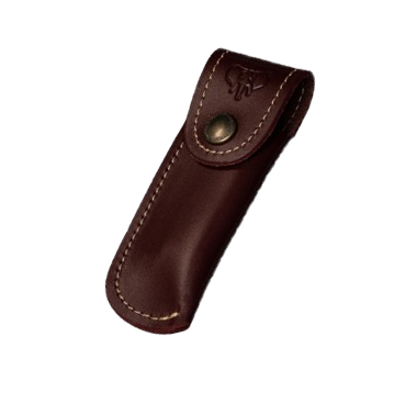 Cudeman Scheide für Taschenmesser. Braunes Leder.