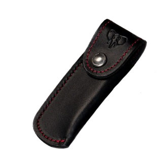 Cudeman Scheide für Messer. Schwarzes Leder.