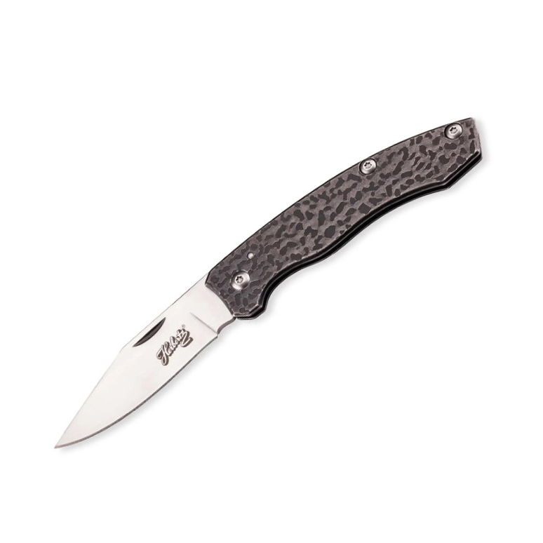 Stainless steel pocket knife with 8 cm blade