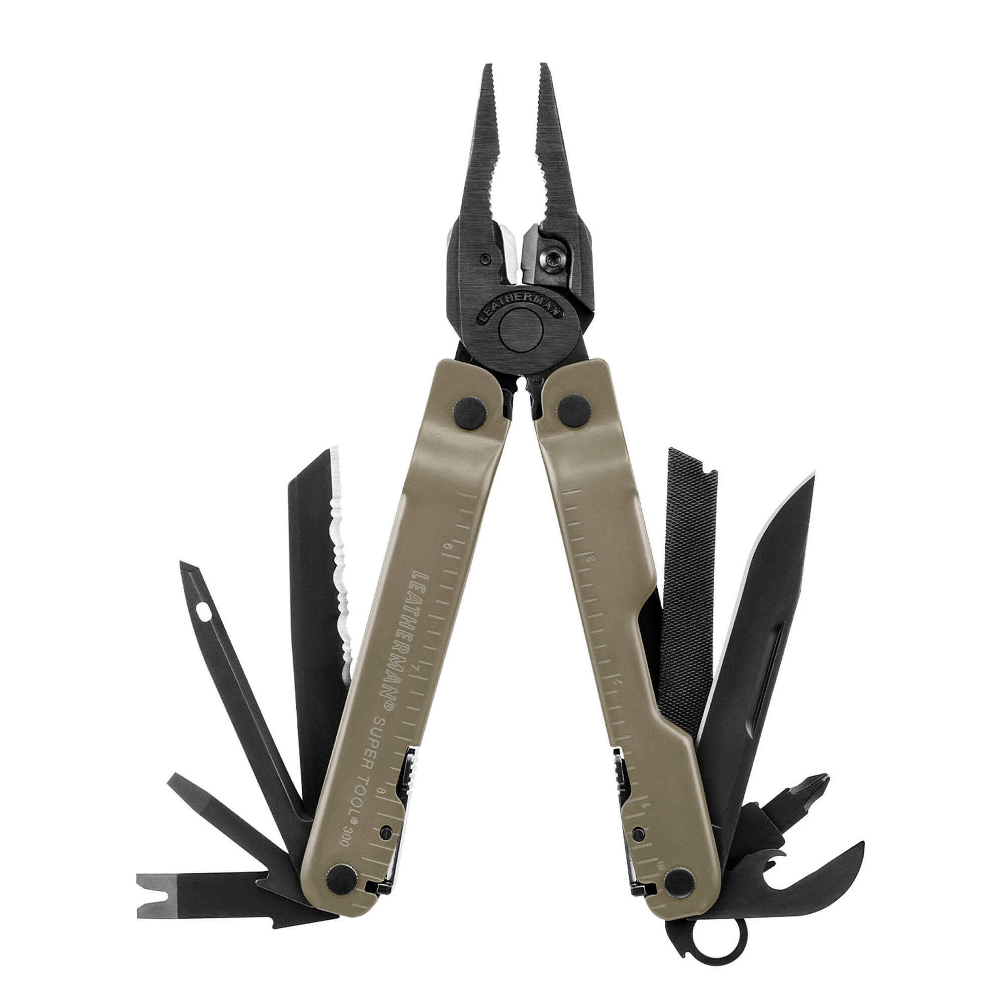 Leatherman Super Tool 300M, schwarzes und braunes Multifunktionsw...