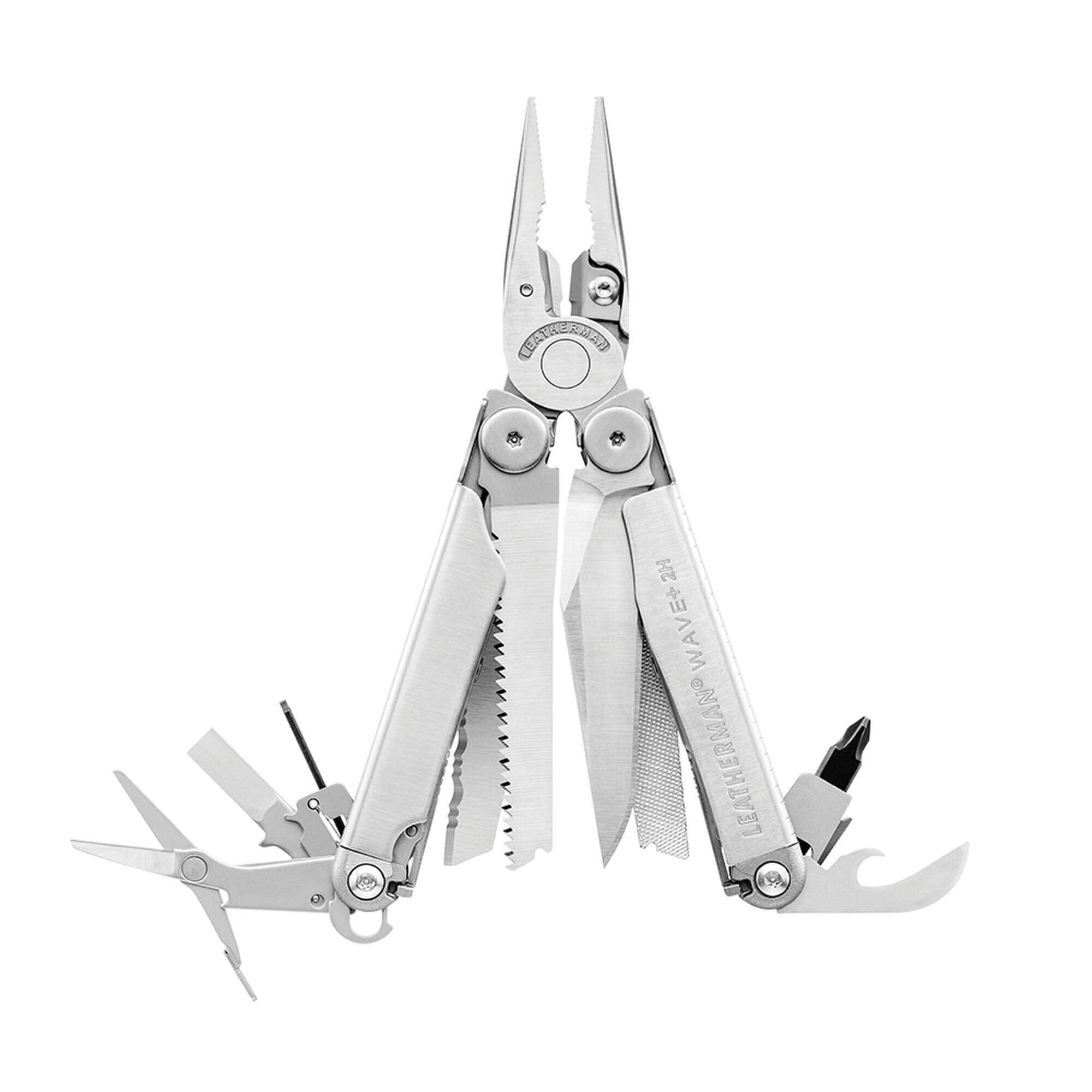 Leatherman Wave+ 2H 18-Tool Multitool mit Molle-Etui Schwarz