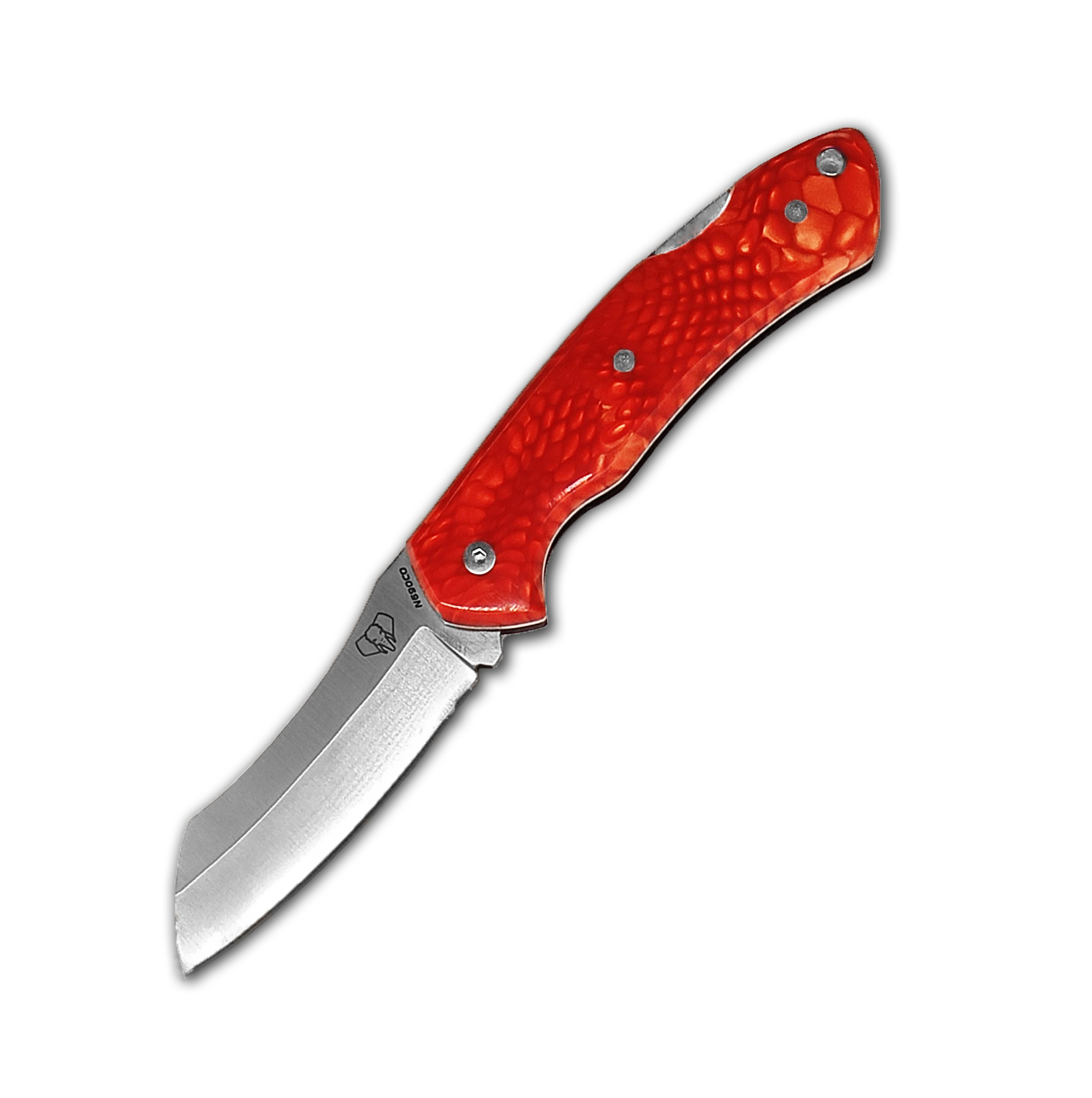 Cudeman Tundra Taschenmesser mit poliertem rotem Juma-Griff und s...