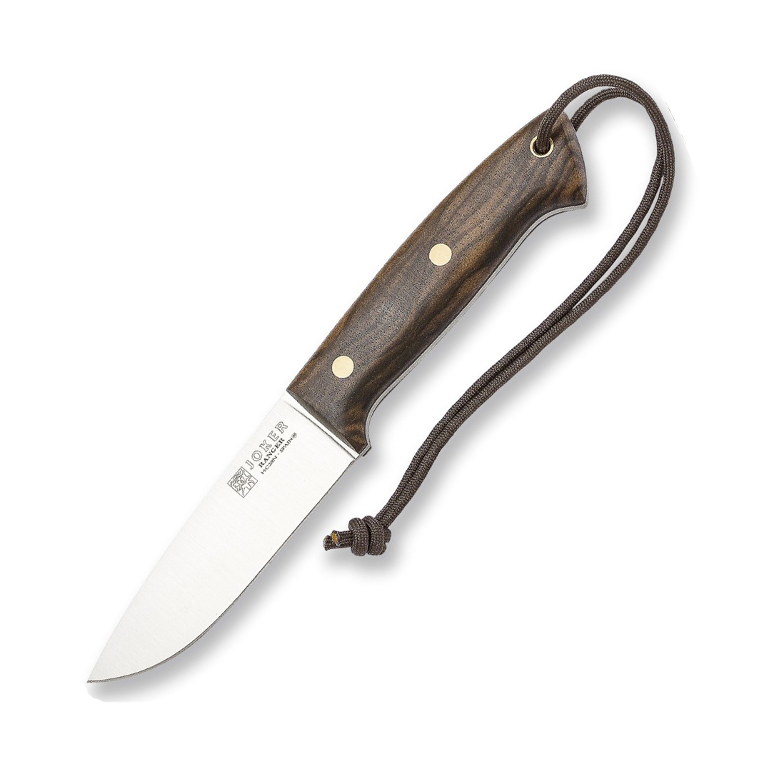 Cuchillo Joker Ranger con mango de madera de nogal y filo plano. ...