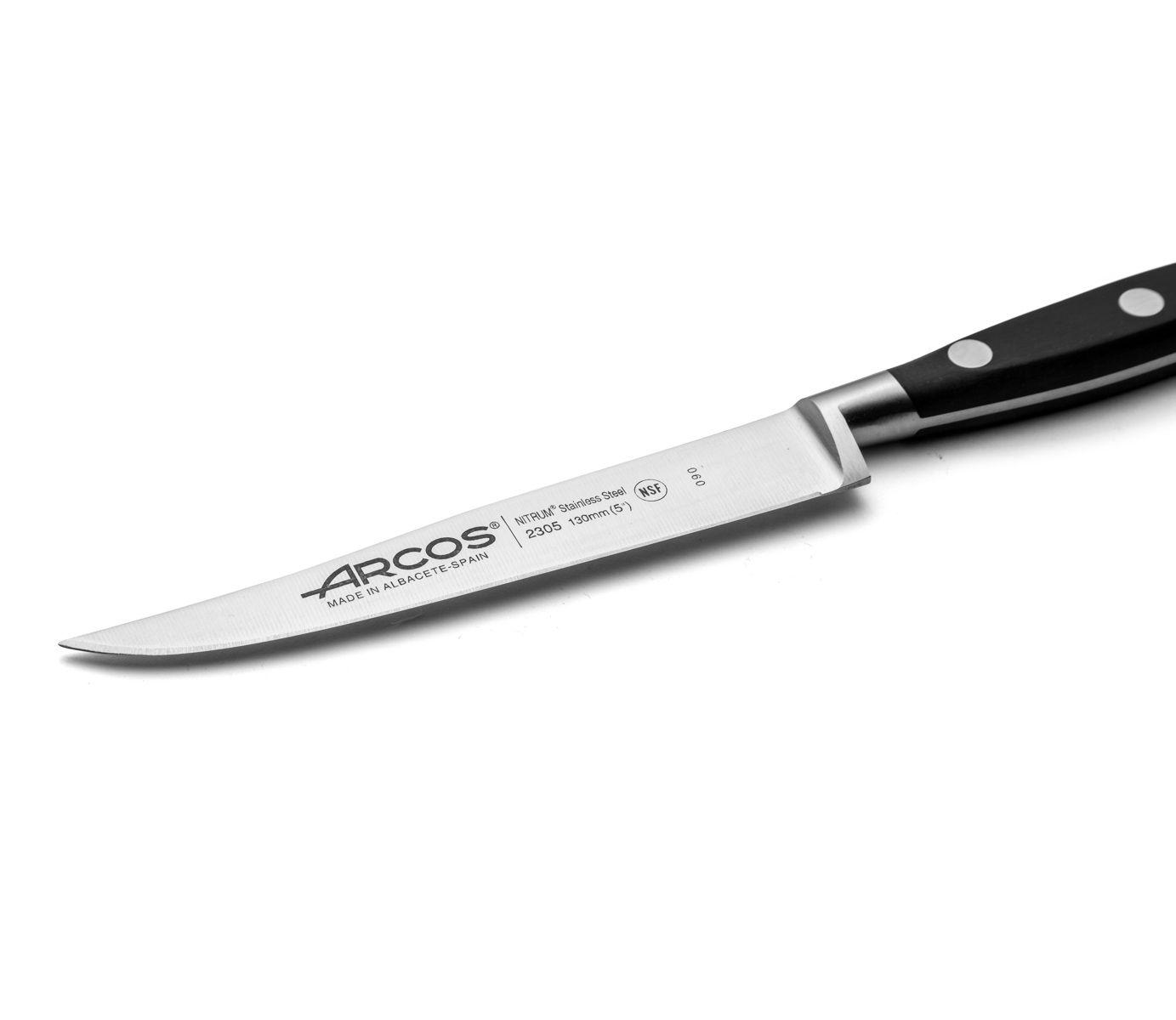 Arcos Riviera Schwarz Steakmesser Arcos Riviera mit 13 cm Klinge