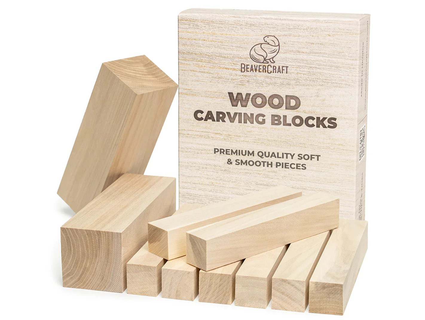 Conjunto de 10 blocos de madeira de olmo