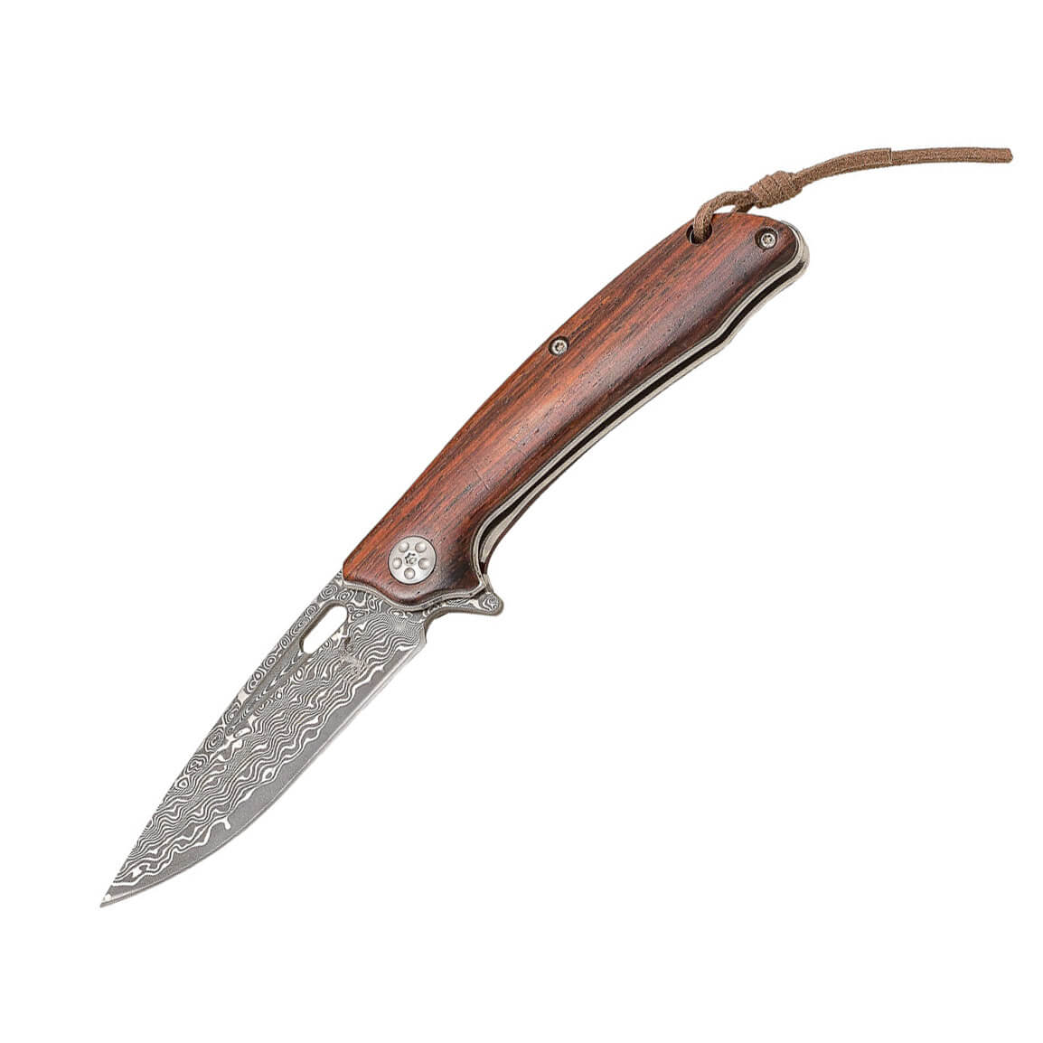 Couteau de poche tactique Salamandra Tek avec un manche en bois e...