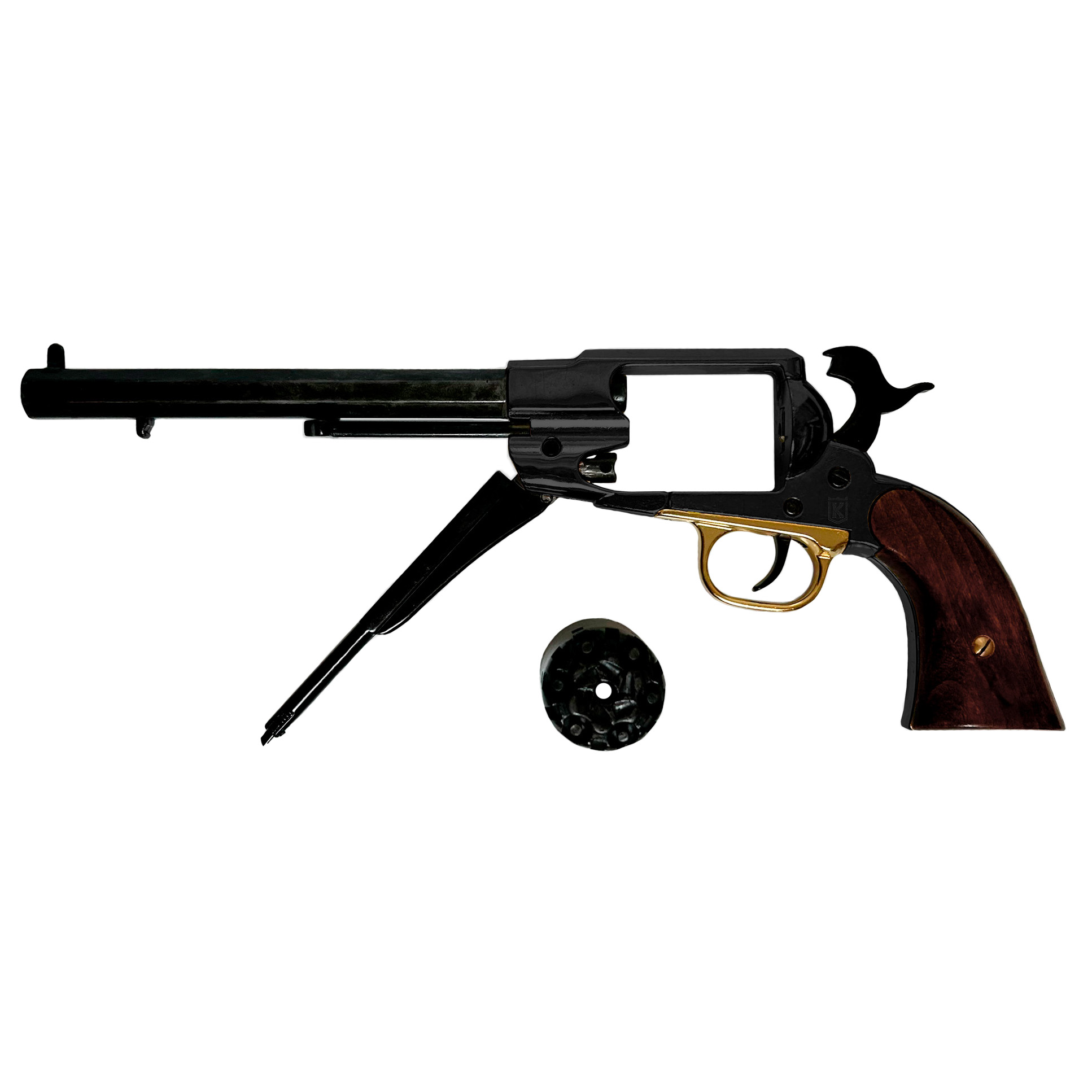 Replik 1858 Remington Perkussion Schwarz Revolver