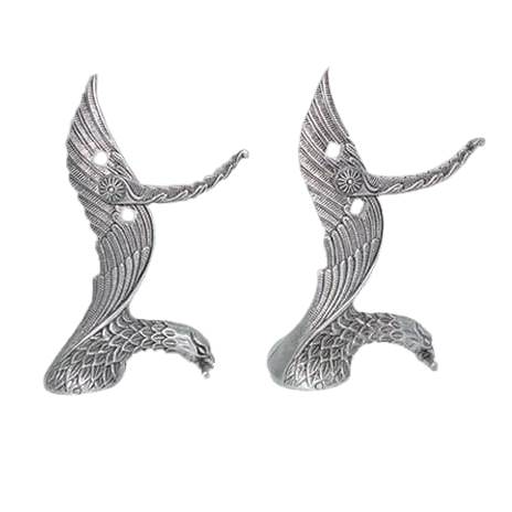 Soporte para pistolas con forma de águilas con acabado pavonado