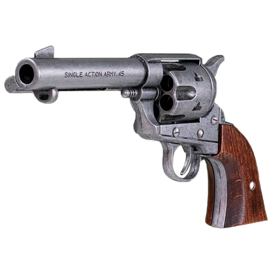 Réplica revolver Colt 45 Kolser FAST DRAW 4’75 de madera acabado pavonado