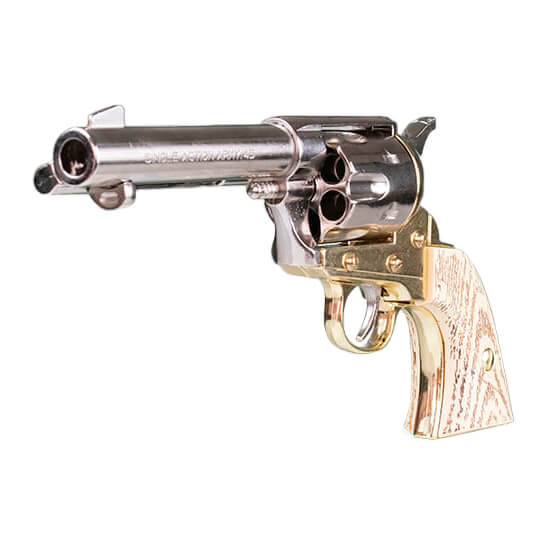 Réplica revolver Colt 45 Kolser FAST DRAW 4’75 marfil niquelado