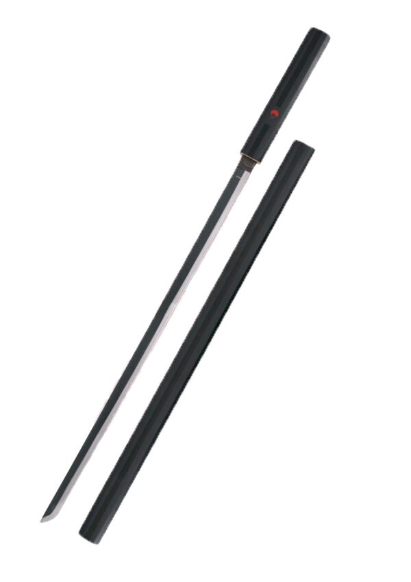 Sasuke Uchiha Catana aus Naruto mit schwarzem Holzgriff