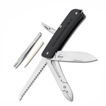 Multifunktionsmesser mit sieben werkzeugen