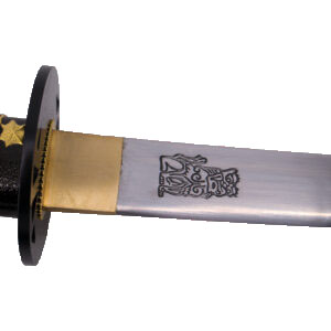 Katana funcional Hattori Hanzo Kill Bill La novia en color negro con detalle de león