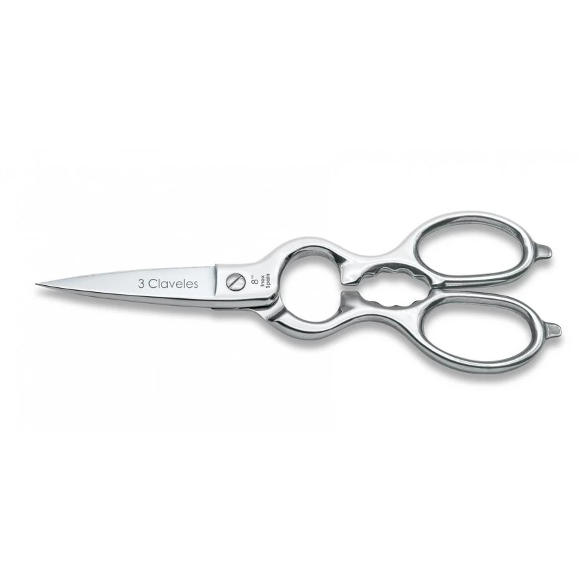 Tesoura de cozinha multiuso de 8" em aço inoxidável com acabament...