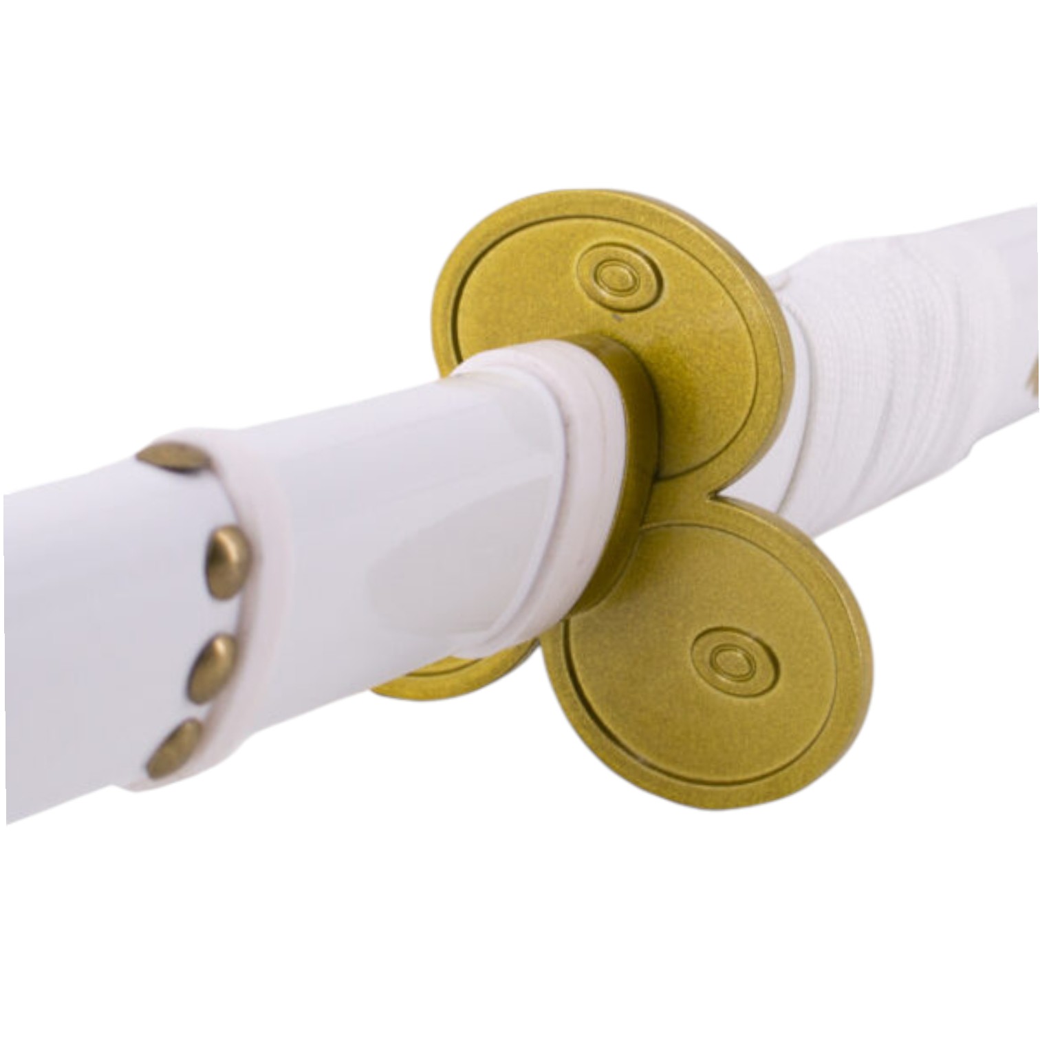 Katana Enma da Zoro em One Piece cor branca com detalhes dourados