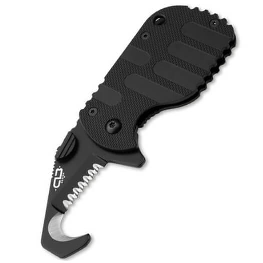 Taschenmesser mit multifunktionsklinge und rahmenverriegelung