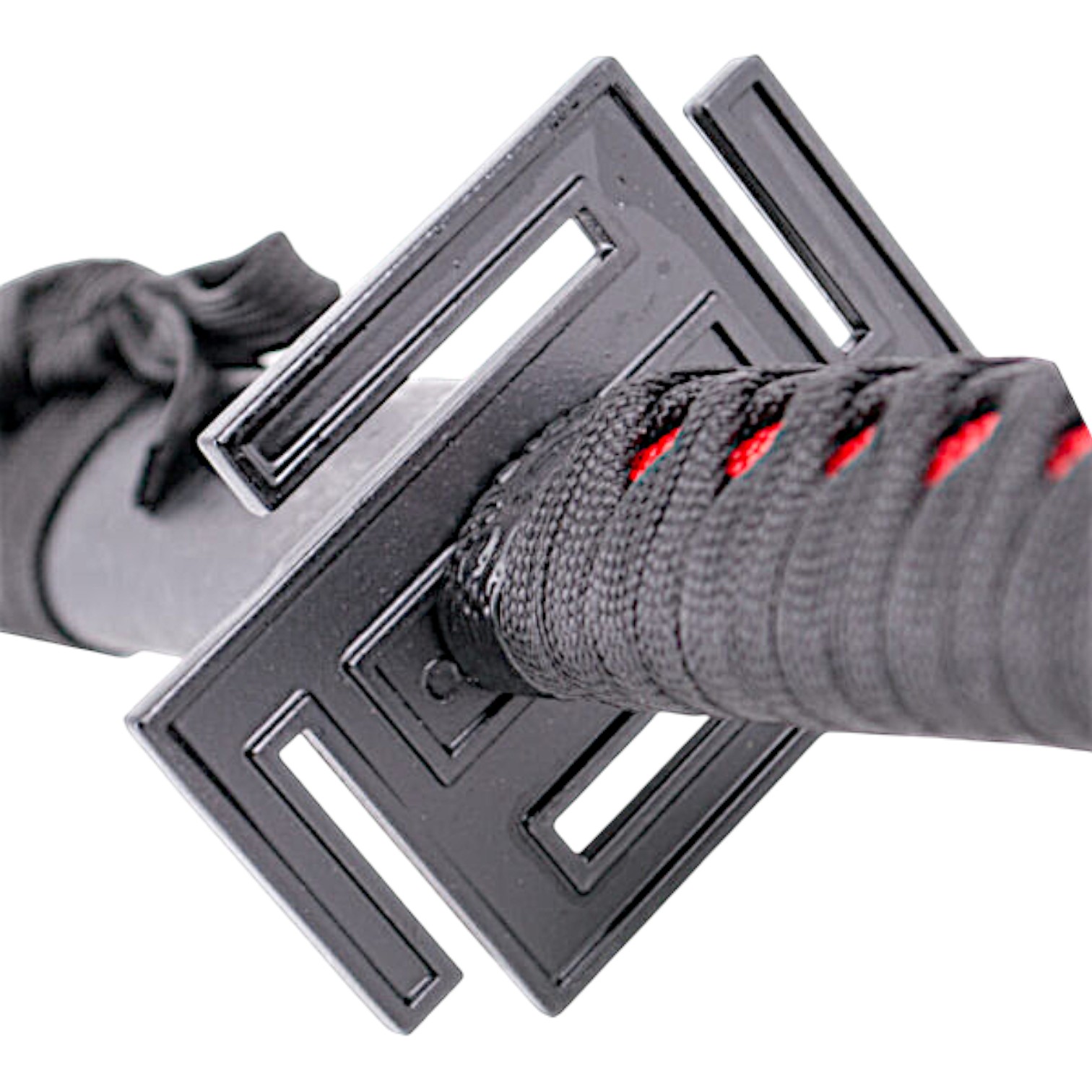 Katana Tensa Zangetsu Hollow Ichigo von Bleach mit schwarzem Griff und Scheide