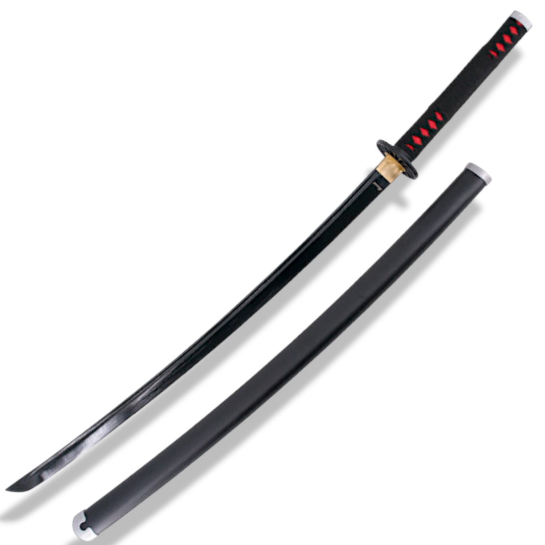Katana fonctionnel de Kamado Tanjirou avec lame en acier au carbo...