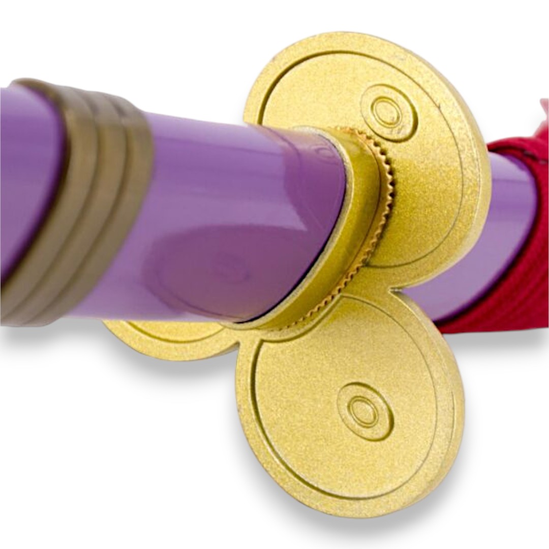 Katana fonctionnel Enma de Zoro de One Piece lilas avec des détails dorés