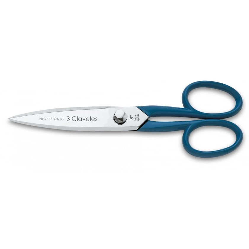 Tesoura de cozinha Master Blue 8" em aço inoxidável com acabament...